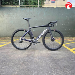 Road: Cervelo S5 Red Etap AXS Road Bike - Dark/Light Purple