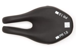 Saddles: ISM PR 1.0 Black L-245 / W-130 Satin Steel Rails Saddle