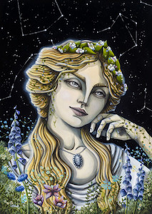 Dike (Greek goddess) - Art Print, limited edition A3 HayleyElliottKernot