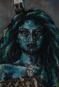 Wahine - limted edition fine art print A3 HayleyElliottKernot