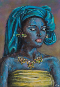 The Green Lady - limited edition art print A3 HayleyElliottKernot