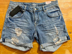 Straight: SUPERDRY Boyfriend Denim Short