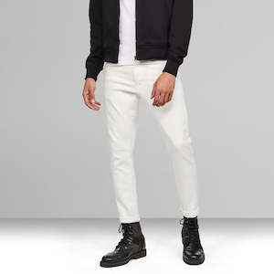 Mens Jeans: G-STAR 3301 Slim ‘White'