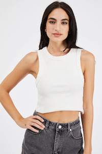 Tops: ABRAND Heather Singlet 'Sand'