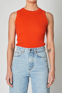 Tops: NEUW Jonesy Singlet 'Campari'