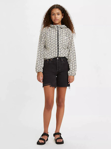 Womens Shorts: LEVI'S 501 Mid Thigh Short 'Lunar Black'