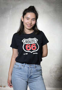Route 66 Branded: Route 66 Women's Original 1989 Tee 'Navy'