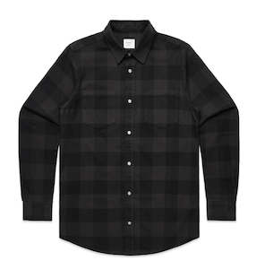 Route 66 Branded: ROUTE 66 Men's Flannel Check Shirt 'Coal'