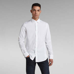 Men S Shirts: G-STAR Dressed Super Slim Shirt 'White'