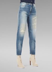 G Star Womens: G-STAR Janeh Ultra High Mom Ankle Jeans 'Vintage'