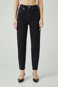 Neuw Womens: NEUW Lola Mom 'Black Earth'