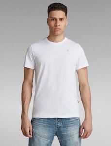 Mens Tops: G-STAR Base Jersey Tee 'White'