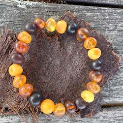Baltic Amber: Matte Baltic amber bracelet