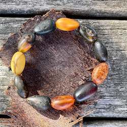 Matte baltic amber bracelet