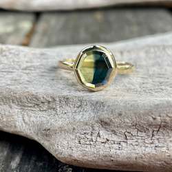Rings: 9ct Gold Queensland Parti Sapphire Ring