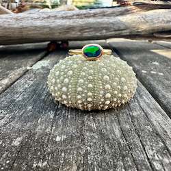 Rings: .72ct Australian black opal ring