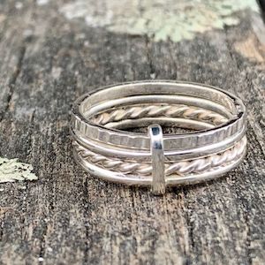 Fine Sterling Silver Unity Ring
