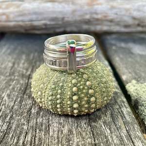 Spinner And Unity Rings: Heavy Sterling Silver Unity  Ring