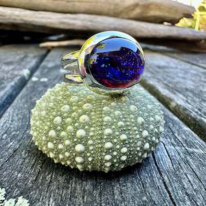 Vintage Glass: Vintage dragons breath rings