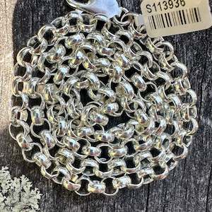 Necklaces: 20.5 inch  heavy rolo chain necklace