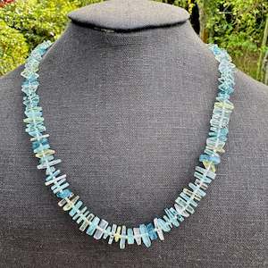 aquamarine and mixed beryl necklace