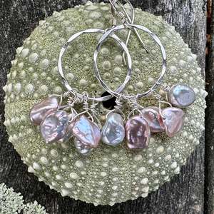 Half Price: Pink keishi earrings