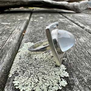 13 carat moonstone Dream Boat ring