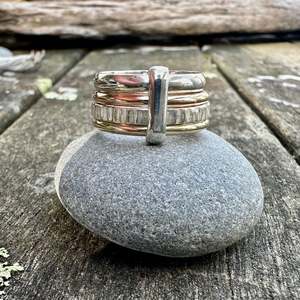 9ct Gold & Sterling Silver Unity Ring