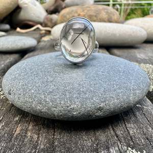 rutilated quartz ring