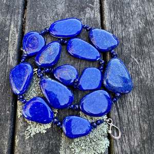Half Price: Knotted lapis lazuli necklace