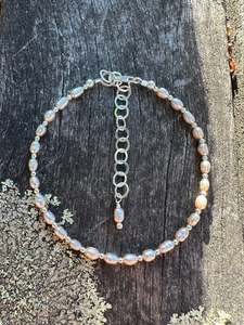 Pearls: Pale pink rice pearls