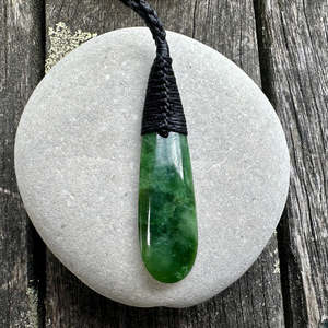 All Pounamu: Medium marsden flower roimata