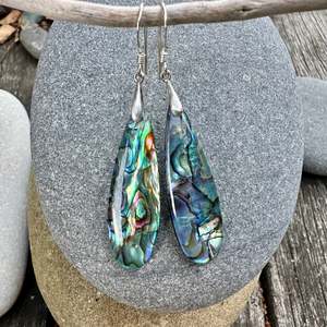 Shop All: Long paua drop earrings