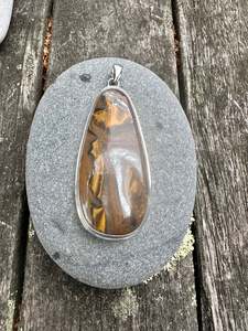 Half Price: Large tiger iron pendant