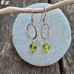 Shop All: Faceted peridot earrings