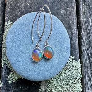 Opal earrings