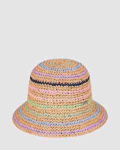 Womens Bucket Hats: Womens Candied Peacy Bucket Hat