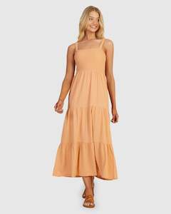 Womens Maxi Dresses: Womens Sunnier Shores Solid Dress