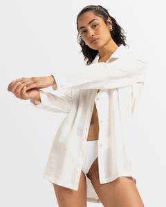 Womens Beach Dresses: Womens New Solid Blue Riptide Shirt Dress