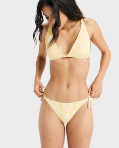 Womens Collection Coastal Bloom: Womens Tropical Tile Cheeky Bikini Bottom