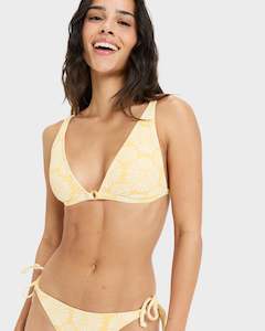 Womens New Arrivals: Womens Tropical Tile Fixed Tri Bikini Top
