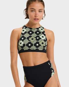 Womens Clothing: Womens Pro Wave Crop Top Bikini Top