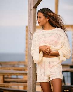 Womens Spicy Vibes Elastic Waist Shorts