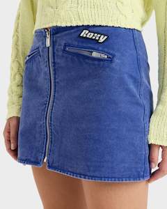 Womens New Clothing: Womens Chloe Kim Mini Moto Denim Skirt