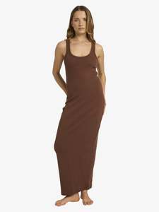 Womens Base Rib Maxi Dress