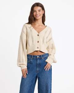 Womens Jumpers: Womens Sunlaced Cardigan
