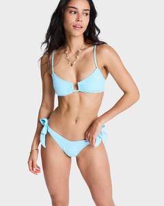 Full Price: Womens Roxy Palm Dream Tie Side Cheeky Bikini Bottoms