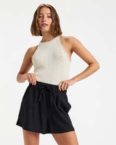 Full Price: Womens Place To Elastic Waist Shorts
