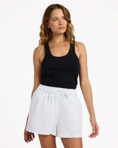 Womens Place To Be Linen Shorts