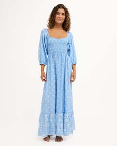 Womens Borderline Maxi Dress